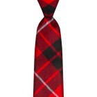 Tartan Tie - Munro Black & Red Modern